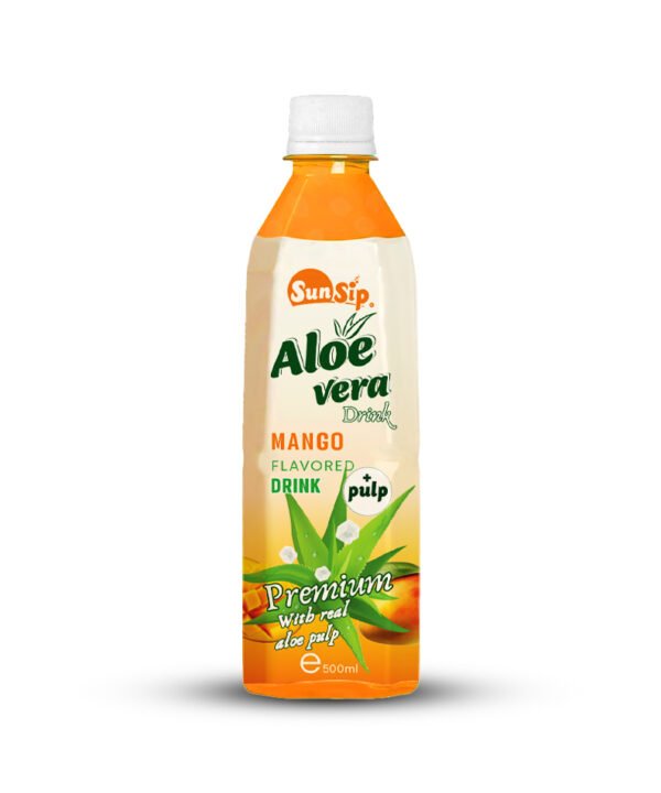 SUNSIP ALOE VERA with Pulp (Mango Flavor) - 500ml PET bottle
