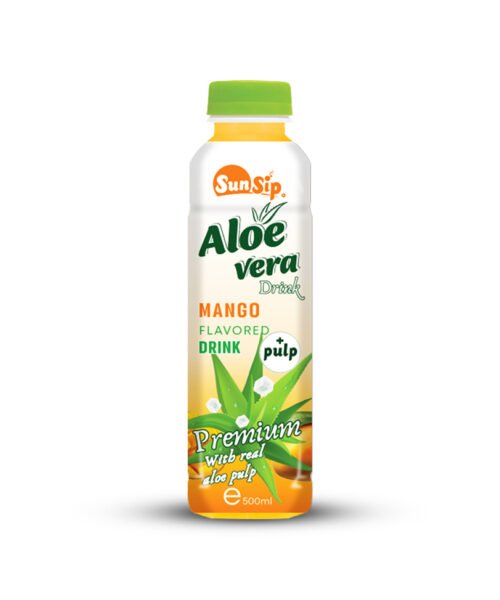 SUNSIP ALOE VERA with Pulp (Mango Flavor) - 500ml bottle