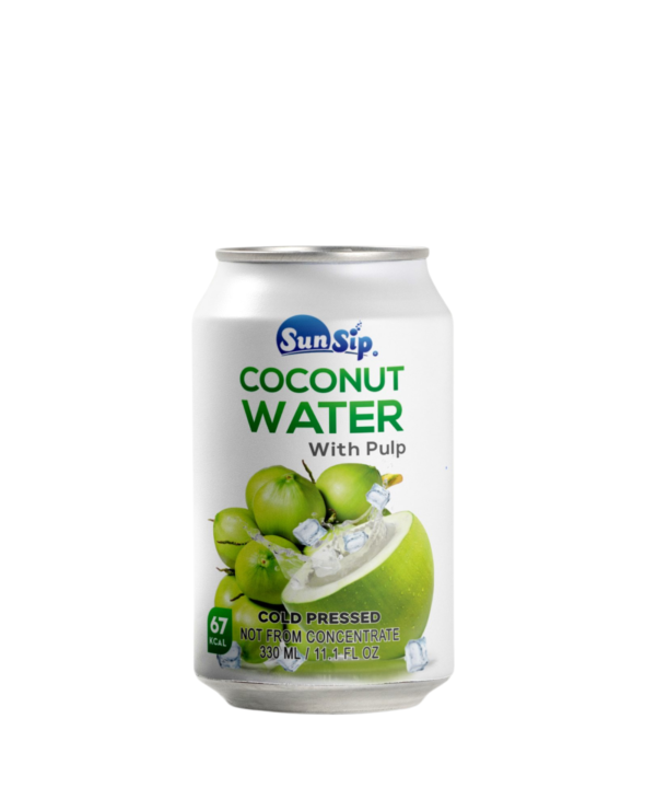 SUNSIP COCONUT WATER - 330ml short can