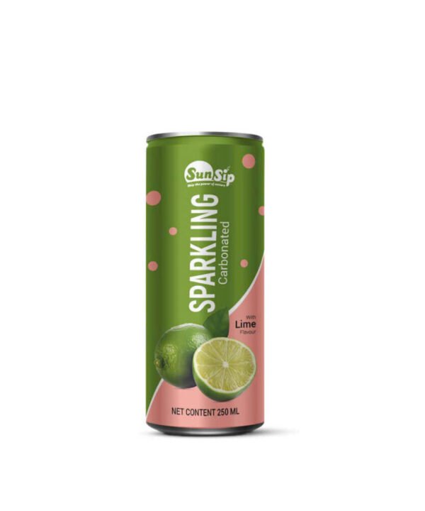 SUNSIP SPARKLING with Lime- 250ml slim can