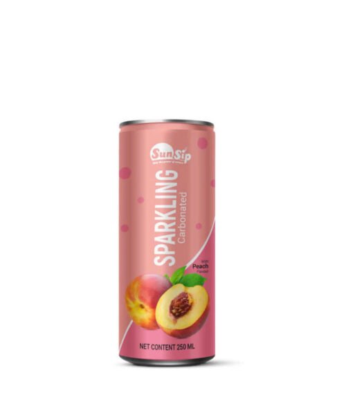 SUNSIP SPARKLING with Peach- 250ml slim can