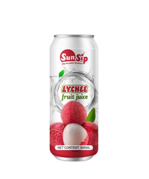SUNSIP FRUIT JUICE with Lychee - 500ml alu can