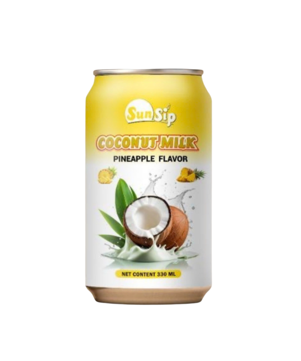 SUNSIP COCONUT MILK with Pineapple - 330ml short can
