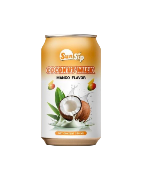 SUNSIP COCONUT MILK with Mango - 330ml short can