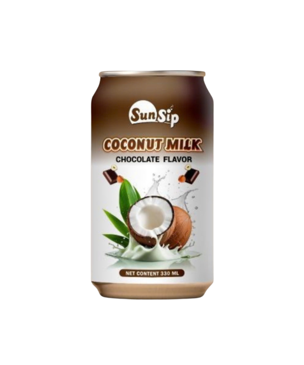 SUNSIP COCONUT MILK with Chocolate - 330ml short can