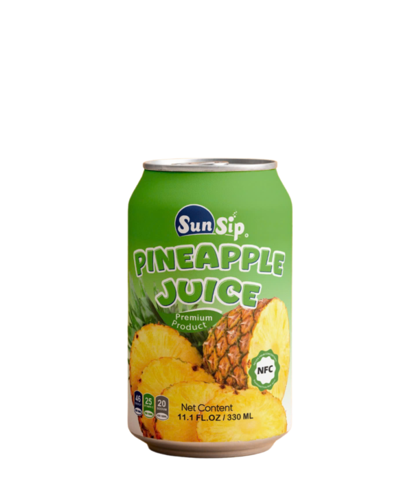 SUNSIP FRUIT JUICE with Pineapple – 330ml short can