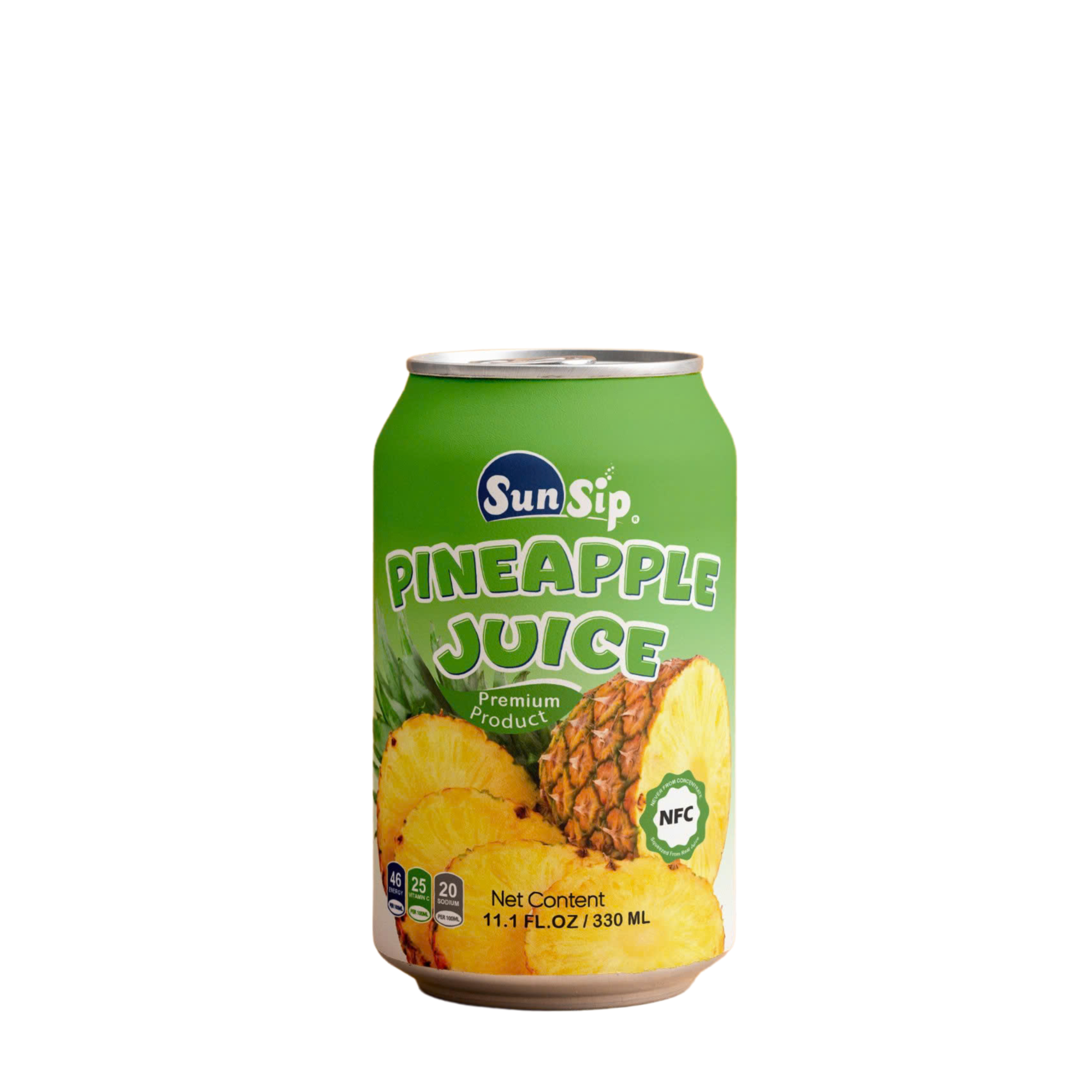 SUNSIP FRUIT JUICE with Pineapple – 330ml short can