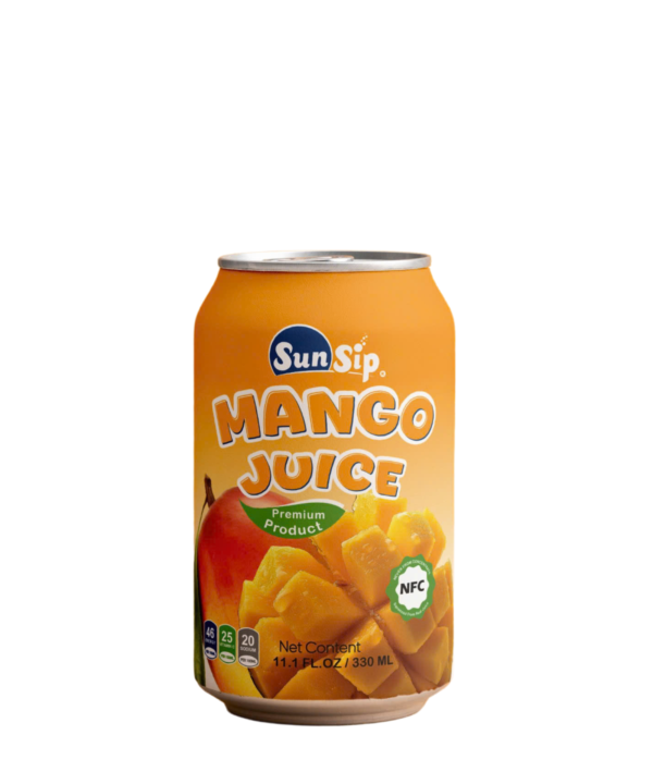 SUNSIP FRUIT JUICE with Mango – 330ml short can