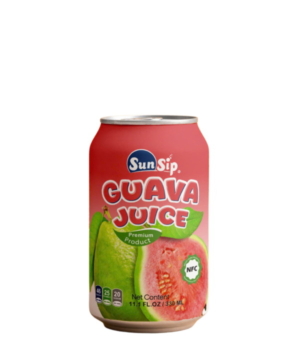 SUNSIP FRUIT JUICE with Guava – 330ml short can