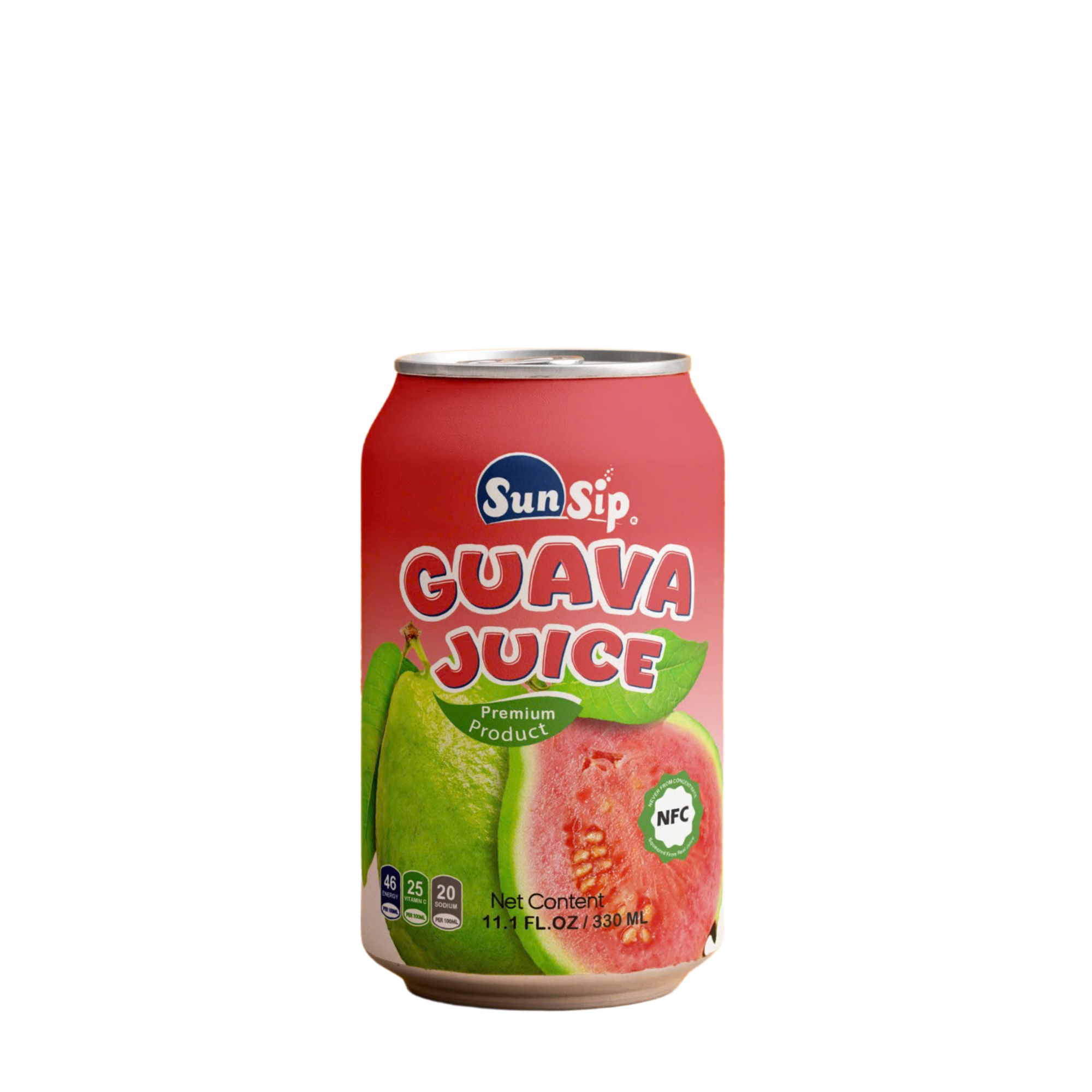 SUNSIP FRUIT JUICE with Guava – 330ml short can