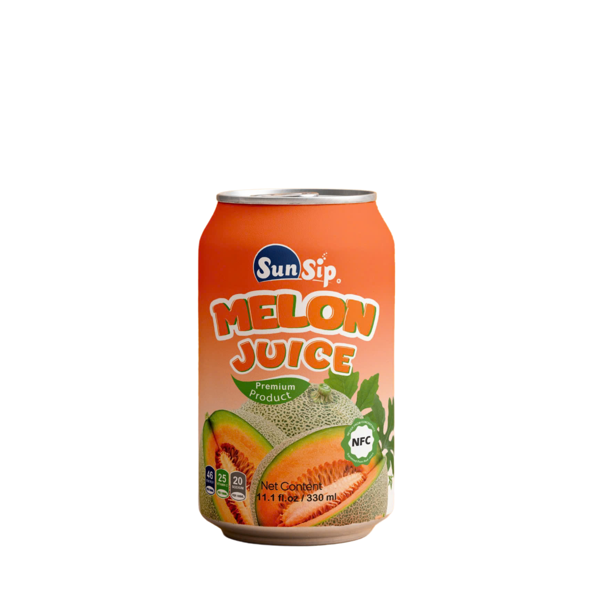 SUNSIP FRUIT JUICE with Melon – 330ml short can