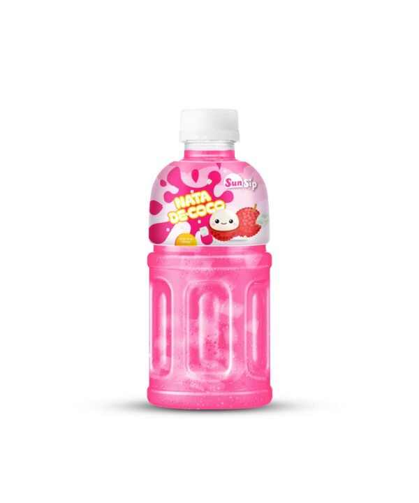 SUNSIP NATA DE COCO with Strawberry - 320ml PET bottle