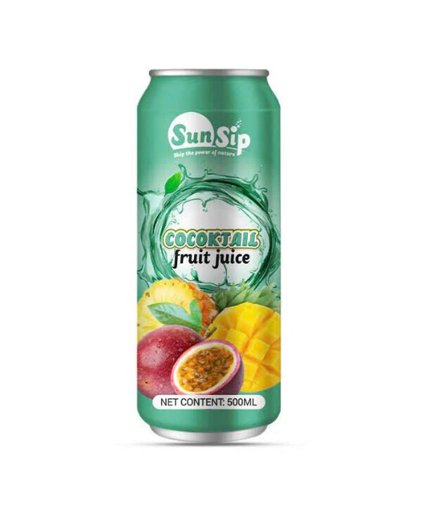 SUNSIP FRUIT JUICE with Cocktail - 500ml alu can
