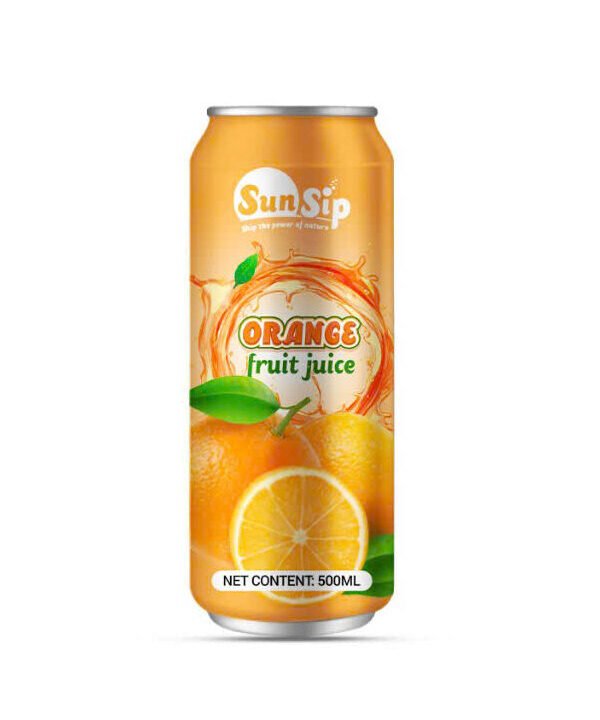 SUNSIP FRUIT JUICE with Orange - 500ml alu can