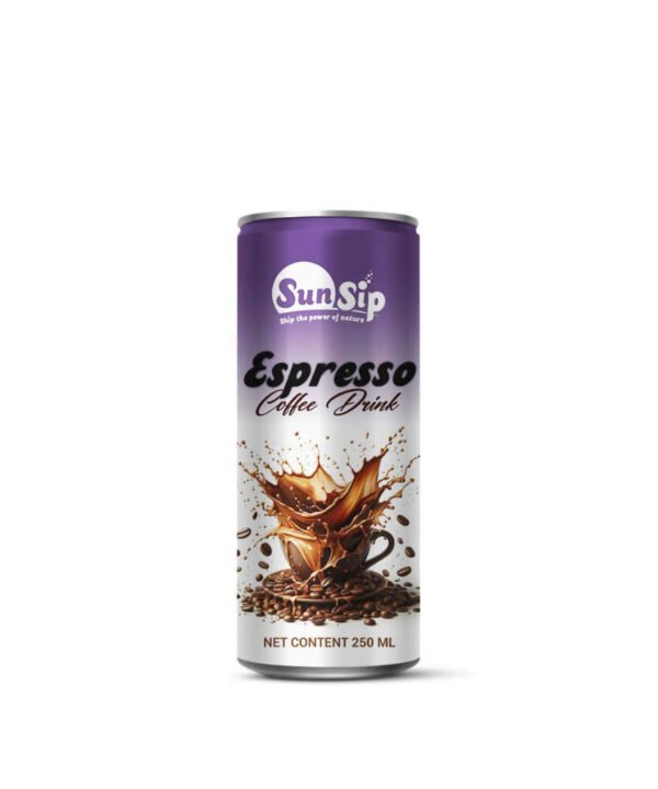 SunSip Coffee (Espresso Flavor)- 250ml slim can