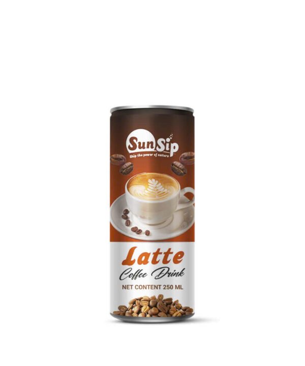 SunSip Coffee (Latte Flavor)- 250ml slim can