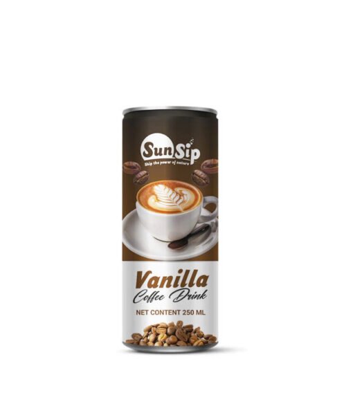 SunSip Coffee (Vanilla Flavor)- 250ml slim can