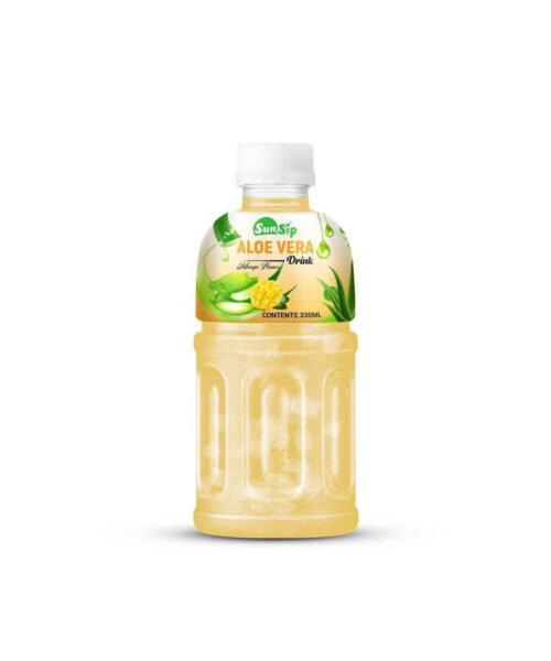 SUNSIP ALOE VERA with Pulp (Mango Flavor) – 330ml Pet Bottle