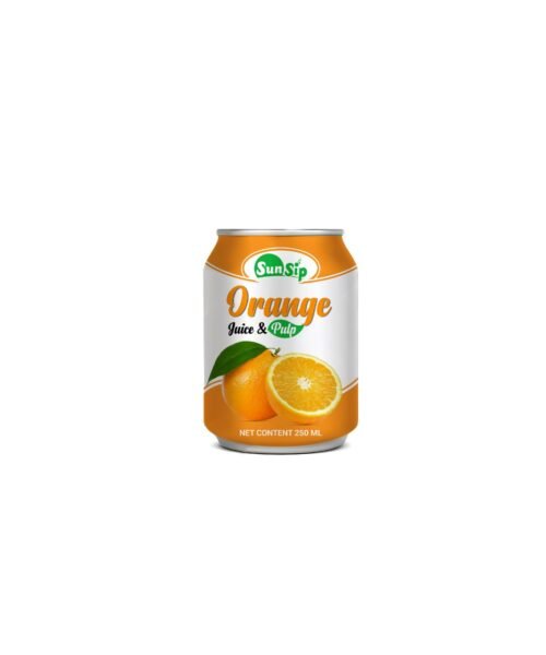 SUNSIP FRUIT JUICE with Orange – 250ml stubby can