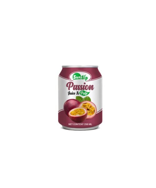 SUNSIP FRUIT JUICE with Passion – 250ml Stubby Can