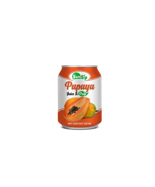SUNSIP FRUIT JUICE with Papaya – 250ml stubby can