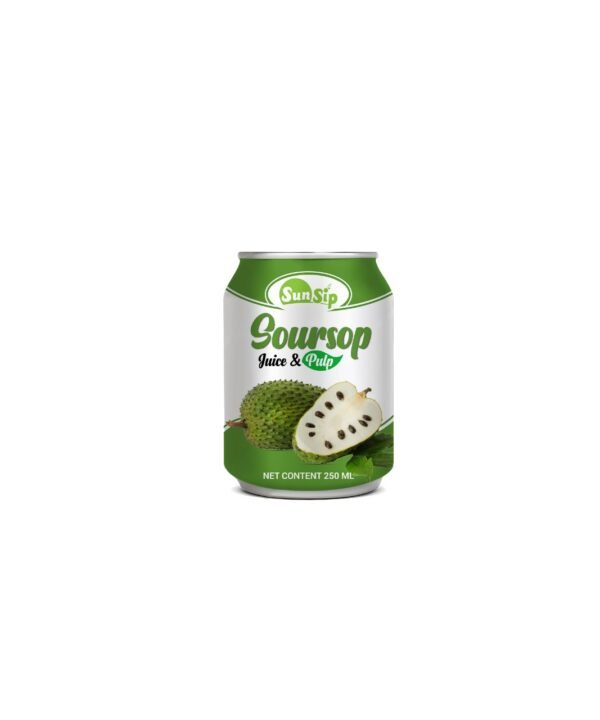 SUNSIP FRUIT JUICE with Soursop – 250ml Stubby Can