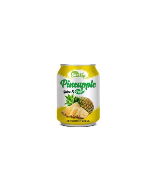 SUNSIP FRUIT JUICE with Pineapple – 250ml Stubby can