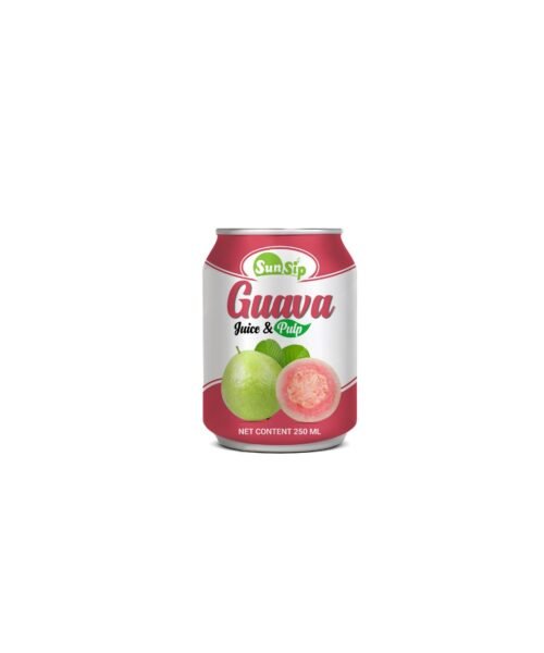 SUNSIP FRUIT JUICE with Guava – 250ml Stubby Can