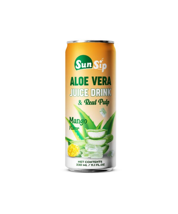 OEM Aloe Vera Juice with Mango Flavor  330ml Can