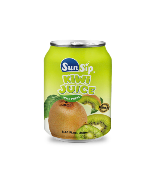 OEM/ SUNSIP KIWI JUICE WITH PULP – 250ml stubby can