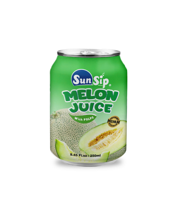 OEM/ SUNSIP MELON JUICE WITH PULP – 250ml stubby can