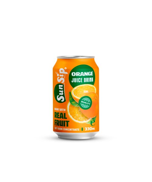 Hot Trending Sunsip 100% Orange Juice 330ml Can