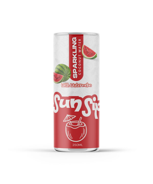 sparkling coconut water watermelon 250ml can manufacturer Vietnam export