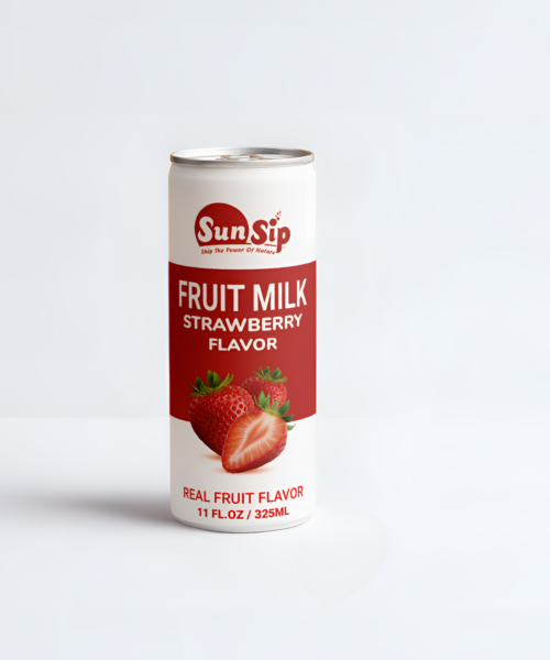 OEM / SUNSIP FRUIT MILK with Strawberry – 325ml can