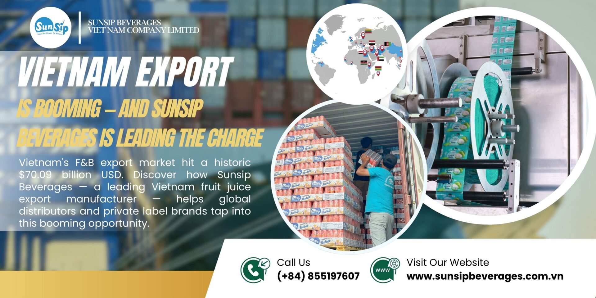 Vietnam fruit juice export manufacturer