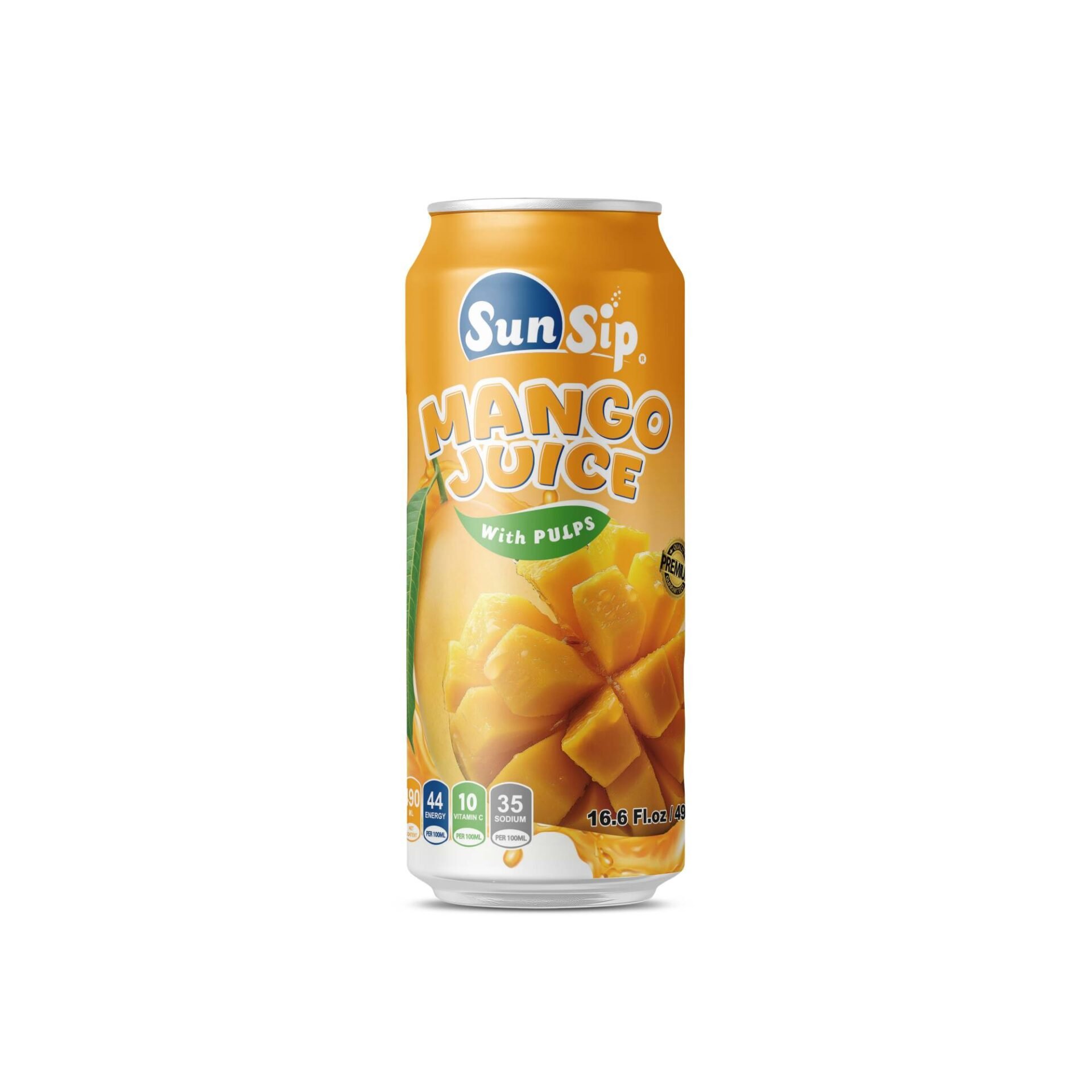 SunSip Mango Juice with Pulp 490ml can
