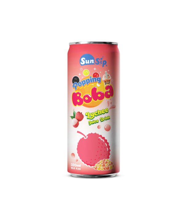 sunsip popping boba lychee juice