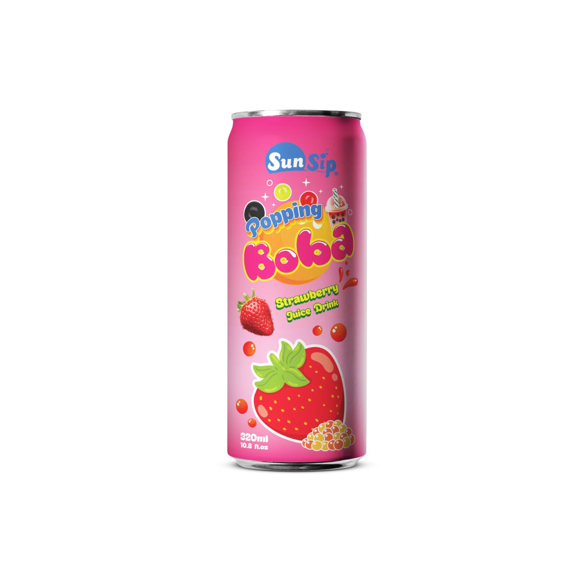 sunsip popping boba strawberry juice