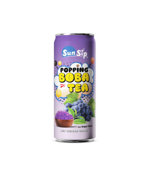 sunsip popping boba tea grape