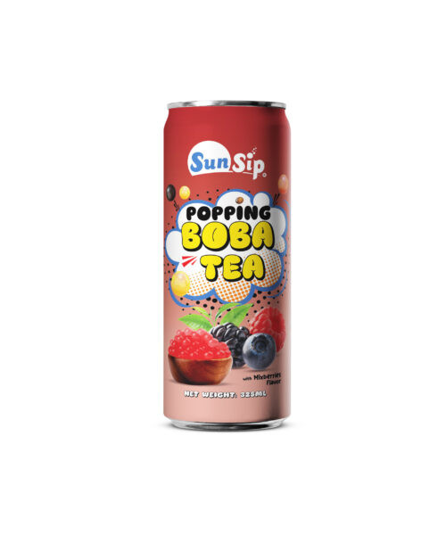 sunsip popping boba tea mixberries