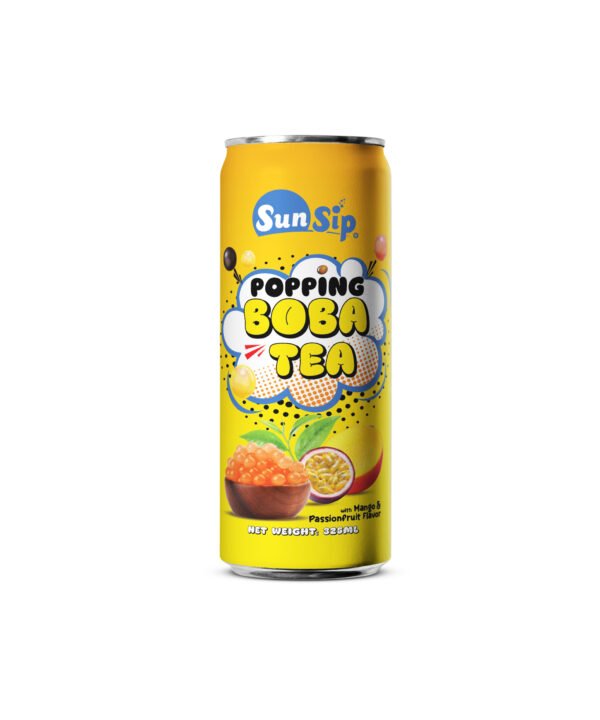 sunsip popping boba tea pasion mango
