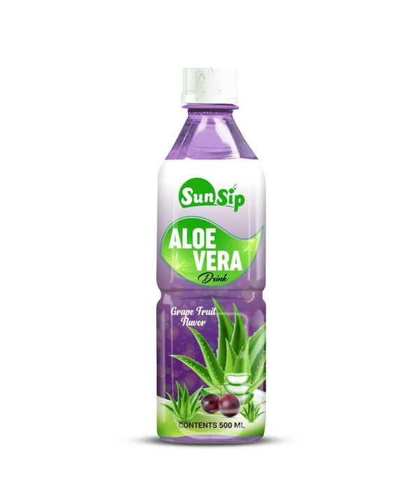 SunSip Aloe Vera Drink Grap Fruit Flavor Pet Bottle 500ml