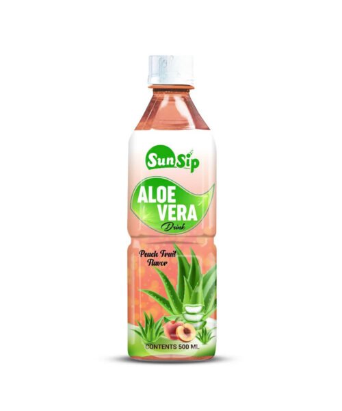 SunSip Aloe Vera Drink Peach Flavor Pet Bottle 500ml
