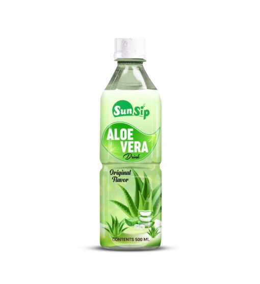 SunSip Aloe Vera Drink Peach Flavor Pet Bottle 500ml - SunSip Beverages  Viet Nam