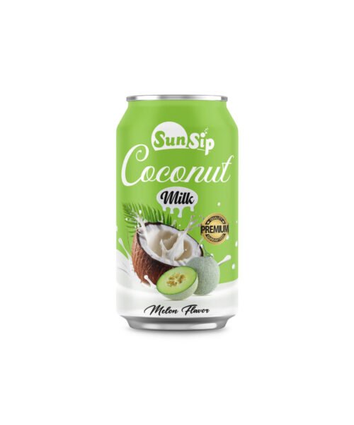 SUNSIP COCONUT MILK with Melon – 330ml short can