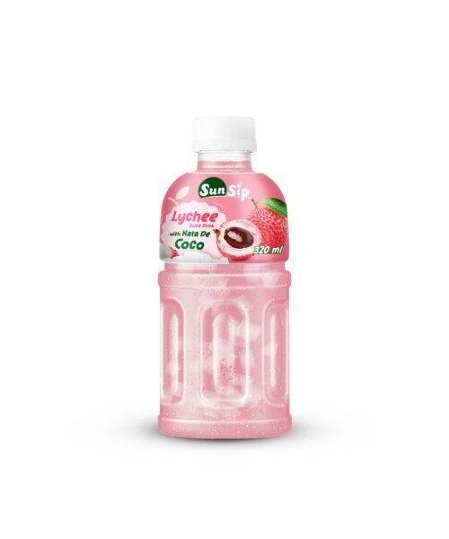 SunSip Nata De Coco with Lychee – 320ml PET Bottle