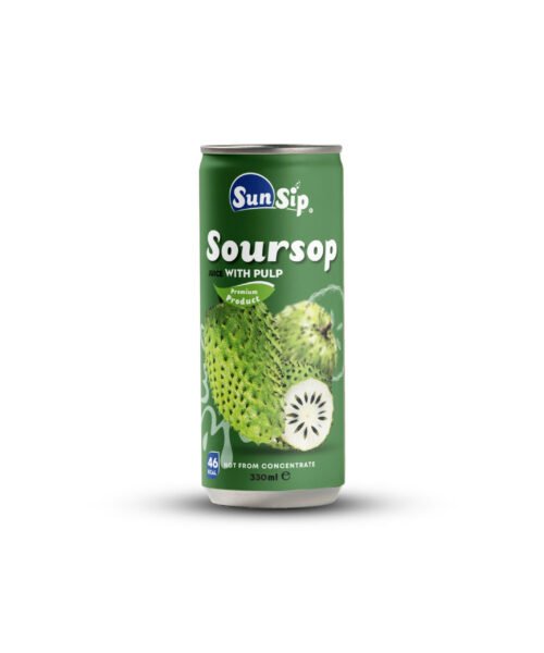 SUNSIP FRUIT JUICE with Soursop – 250ml slim can