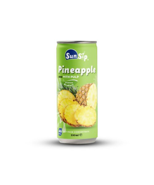 SUNSIP FRUIT JUICE with Pineapple – 250ml slim can