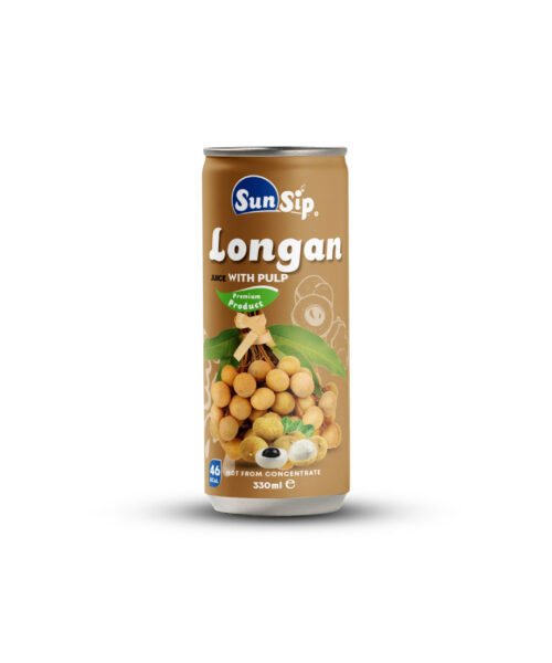 SUNSIP FRUIT JUICE with Longan – 250ml slim can
