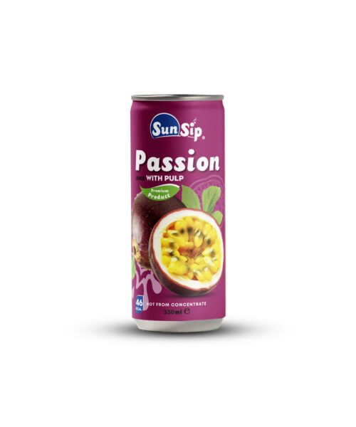 SUNSIP FRUIT JUICE with Passion – 250ml slim can